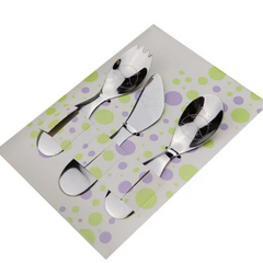 Conjunto 3 Talheres Infantil Inox Hercules Nostalgic Caixa Hercules