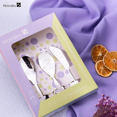 Conjunto 3 Talheres Infantil Inox Hercules Nostalgic Caixa Hercules