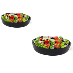 Prato Fundo Preto Fosco de Argila G.A CERÂMICA ARTISTICA