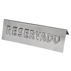 Placa Reservado Alto Relevo 15cm Alissan