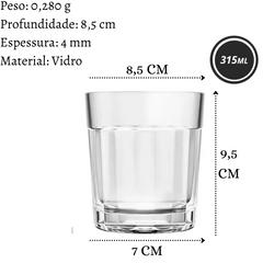 Copo Americano Drinks 315ml Nadir