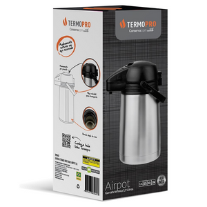 Garrafa Térmica em Inox 1L Airpot TermoPro