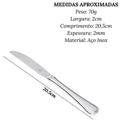 Faca de Sobremesa Buzios 20,5cm Hercules