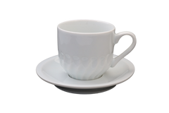 Xicara de Chá Paulista C/ Pires 250ml em Porcelana BelaVista