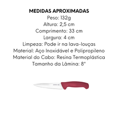 Faca Para Carne Element Mundial 20,3cm - A Gourmet