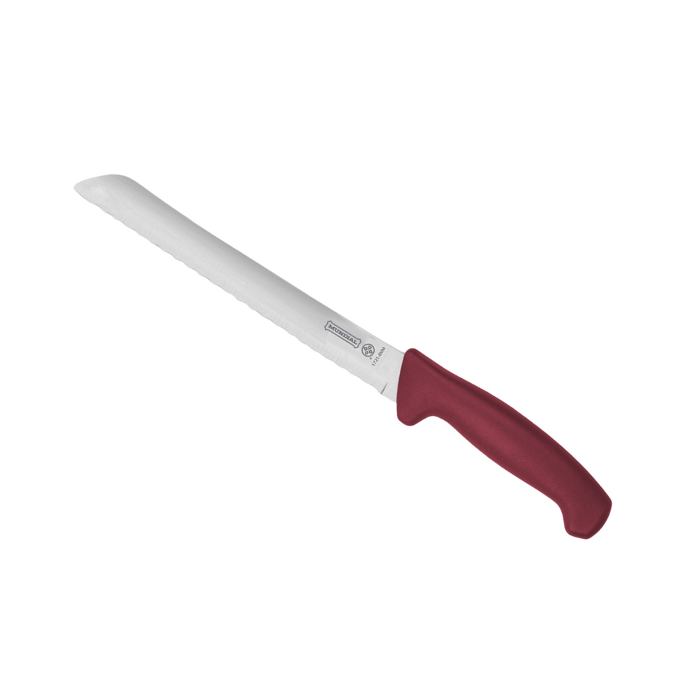 Faca de Pão Serrilhada Mundial Vermelha - A Gourmet