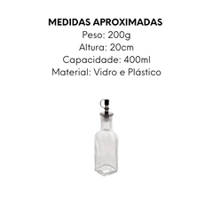 Garrafa Azeite/Vinagre Vidro - A Gourmet