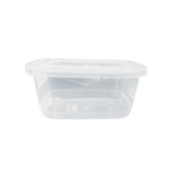 Pote Retangular M Transparente 520ml - A Gourmet