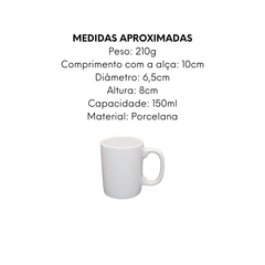 Caneca Porcelana 150ml BelaVista