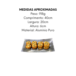 Centro de Mesa Dec Laurence Alumínio Puro - A Gourmet