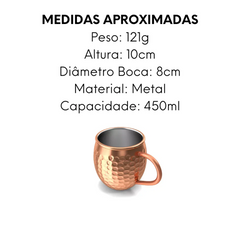 2 Caneca Moscow Mule 450ml - A Gourmet