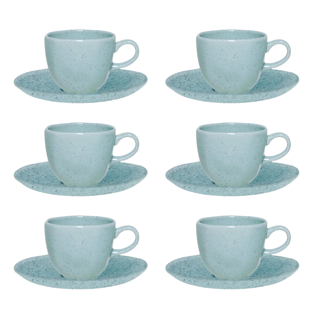 6 Xicara de Chá Blue Bay - A Gourmet