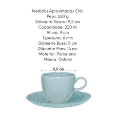 6 Xicara de Chá Blue Bay - A Gourmet