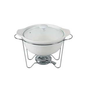 Rechaud de Porcelana Redondo Com Queimador 2,3L Dynasty