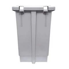 Lixeira Retangular Branca com pedal 50L OU