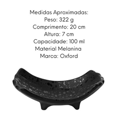 Prato Fundo Com Pé de Melamina Para Sushi Tóquio Oxford