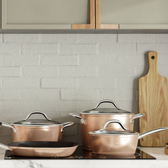 Caçarola Cobre Com Tampa de Vidro Jomafe