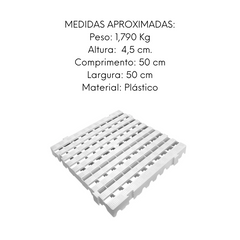 Piso estrado plástico pallet pesado TBN