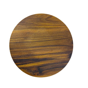 Tabua Redonda Madeira Teca Lisa 25cm A Gourmet