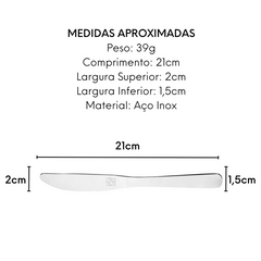 Faca Mesa Niterói Hercules em Aço Inox Hercules