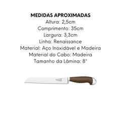 Faca Para Pão 8° Renaissance Mundial Hercules