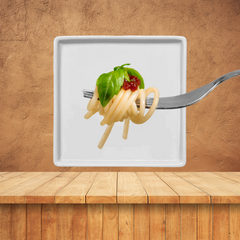 Prato Bandeja Square Branco em Polipropileno VemPlast