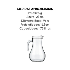Jarra Tropicana de Vidro 1,75L Nadir