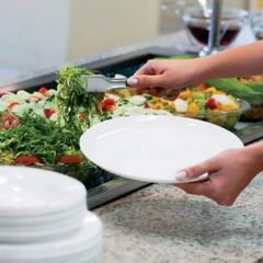 Prato Raso Blanc Opaline de Vidro Temperado Nadir