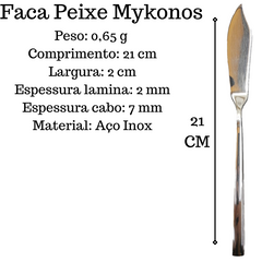Faca Peixe Mykonos Aço Inox Hercules