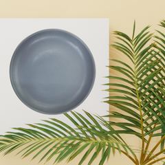 Prato Sobremesa Bono Cerâmica 19cm Cinza Bono