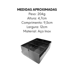 Porta Sache em Aço Inox 12cm Alissan