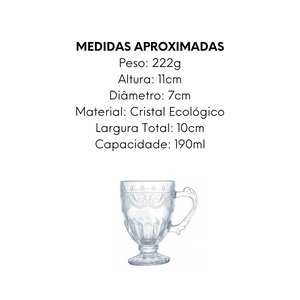Caneca Cristal Imperial Lyor 190ml Lyor