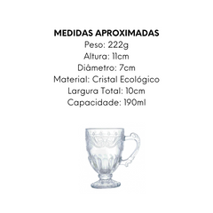 Caneca Cristal Imperial Lyor 190ml Lyor