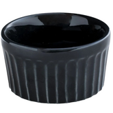 Ramekim em Porcelana Preto Canelado 200ml BelaVista
