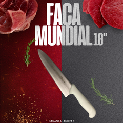 Faca Cozinha Branca Mundial 10" - A Gourmet