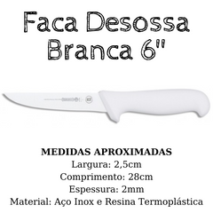 Faca Para Desossa 6 Aço Inox Profissional Chef Cozinha Hercules