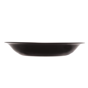 Prato Fundo Carine Noir Luminarc Preto Vidro Temperado Day Home