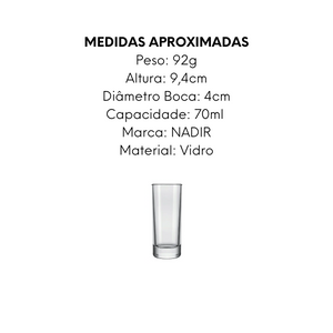 Copo de Vodka Nadir 70ml - A Gourmet