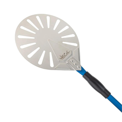 Pá Perfurada Para Girar Pizza em Aço Inox - A Gourmet