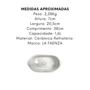 Assadeira Segunda LInha N3 Ceramica 1,6L - A Gourmet