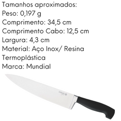 Faca de Carne Elegance 8´´ em Aço Inox Hercules