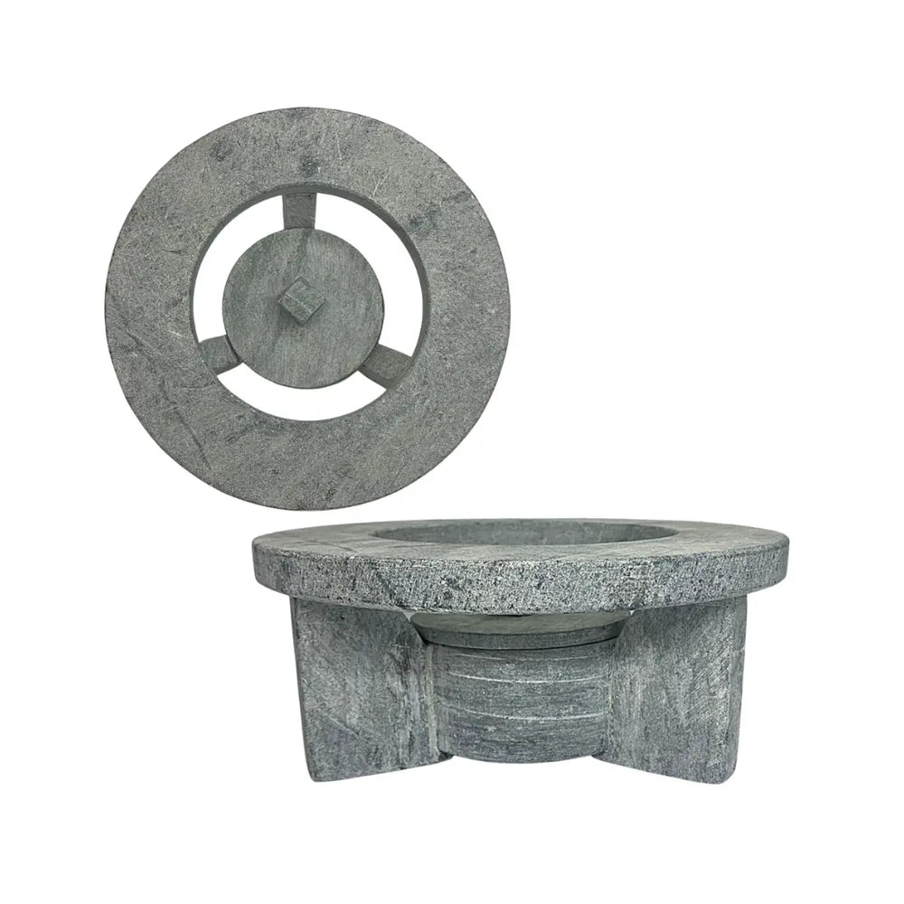 Fogareiro M 21cm Em Pedra Sabão Val Pedra Sabão