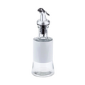 Galheteiro de Vidro e Aço Pintado Branco 200ml