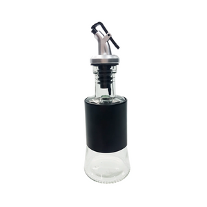 Galheteiro em Vidro e Aço Pintado 200ml Preto Weck