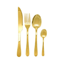 Faqueiro 24pçs Positano Dourado Inox Lyor Lyor