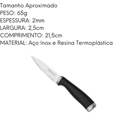 Faca de Legumes Elegance 3.5 em Aço Inox Hercules