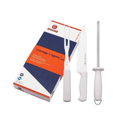 Kit Churrasco 3 Peças Faca Chaira Garfo - A Gourmet