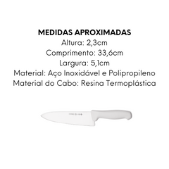 Faca Carne 8 Master Line Branca Hercules