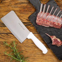 Cutelo Branco 7'' de Aço Inox Mundial - A Gourmet