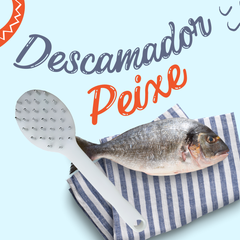 Descamador de peixe 35 Pinos hastes de Aço Inox - A Gourmet